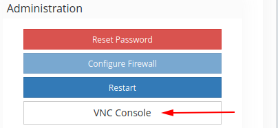 vserver vnc button en